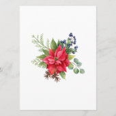 Kerst Rode bessen Bruiloft Menu (Achterkant)