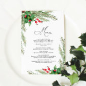 Kerst Rode bessen Bruiloft Menu