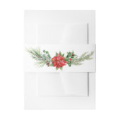 Kerst rode bessen uitnodiging buik band uitnodigingen wikkel (Voorkant Voorbeeld)