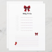 Kerst rode boog planner pagina (Voorkant / Achterkant)