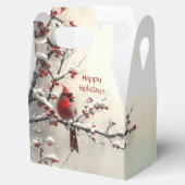 Kerst Rode Kardinaal Vakantie Cadeaudoos Bedankdoosjes (Geopend)