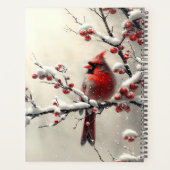 Kerst Rode Kardinaal Vakantieplanner Planner (Achterkant)