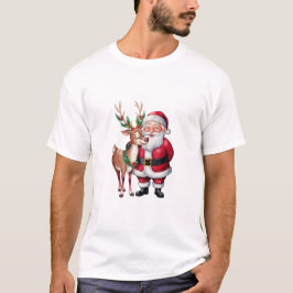 Kerst Rode Kerstman Kerst Vakantie T-shirt