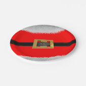 Kerst Rode Kerstman Party Papieren Borden Bordje (Gekanteld)