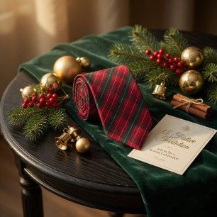 Kerst Rode Patroon Stropdas