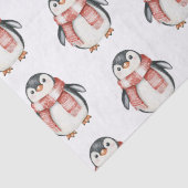 Kerst rode pepermunt pinguïns tissuepapier (Detail)