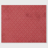 Kerst Rode Print XMAS Patroon Wrapping Papier (Vlak)