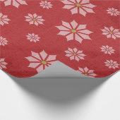 Kerst Rode Sneeuwvlok Sneeuwvlok Inpakpapier (Hoek)