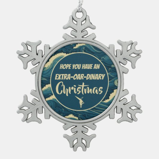 Kerst roeien grappig Ornament (Voorkant)