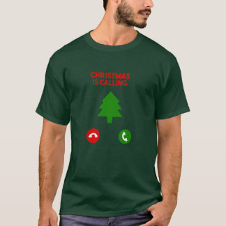 Kerst roept vrolijk kerstcadeau t-shirt