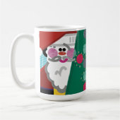 Kerst rolt rond Abstracte moderne kunst Mok (Links)