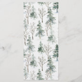 Kerst Romantisch Rustiek Winter Wedding Menu (Achterkant)