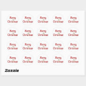 Kerst Ronde Sticker (Vel)