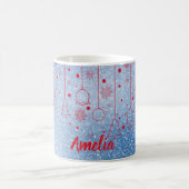 Kerst rood Bal decoratie blauw Classic Mok (Center)