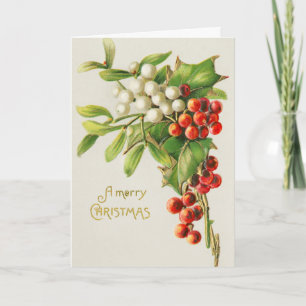 kerst rood en witte kerst feestdagen kaart