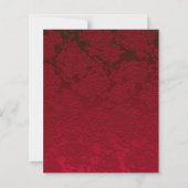 Kerst rood goud Elegant Modern Floral Budget (Achterkant)