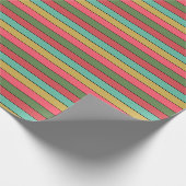 Kerst Rood Goud Groen Kleur op Waterverf Papier (Hoek)