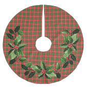 Kerst rood, groen, wit geplakt kerstboom rok (Voorkant)