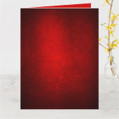 Kerst Rood Kaart (Gele Bloem)