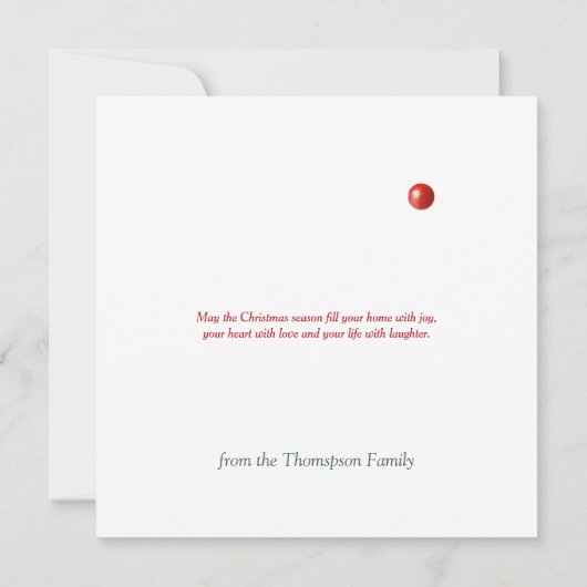 Kerst Rood Neus Rendier Grappig Humorous (Achterkant)