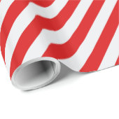 Kerst Rood Snoep Stripe Cadeaupapier (Rol Hoek)