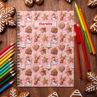 Kerst-rood voor koekjes notitieboek