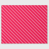 Kerst Rood Wit Gestreepte Sjabloon Gift Cadeau Cadeaupapier (Vlak)