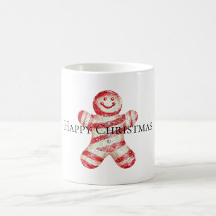 Kerst Rood Wit Pepermunt Gingerbread Cookie Magische Mok