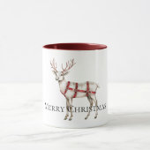Kerst Rood Wit Pepermunt Rendier Mok (Midden)
