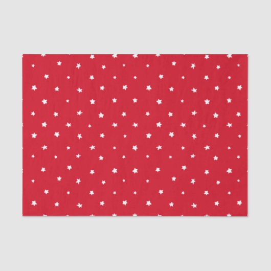 Kerst rood wit sterren grillige vakantie tissuepapier (Voorkant)