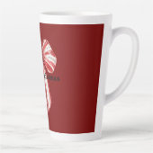Kerst Rood Witte Pepermunt Bogen Latte Mok (Rechts)