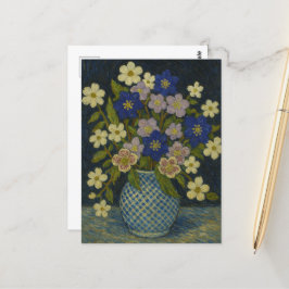 Kerst Roos, Dogwood en Hepatica Briefkaart
