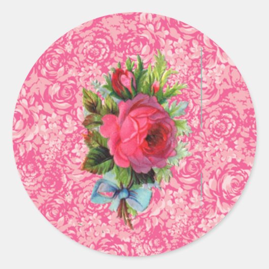 Kerst Roos sticker (Voorkant)