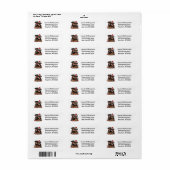 Kerst Rottweiler Dog Santa Etiket (Full Sheet)