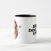Kerst Rough Collie Hond gepersonaliseerd Mok (Midden)
