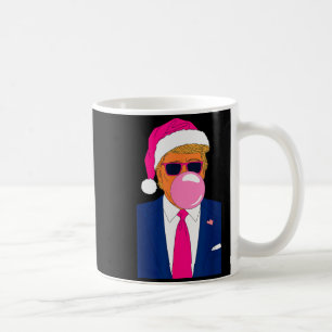 Kerst Roze Blaas Bubbelgom Trump In Festief Koffiemok
