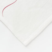 Kerst roze notenkraker waterverf naam fleece deken (Hoek)