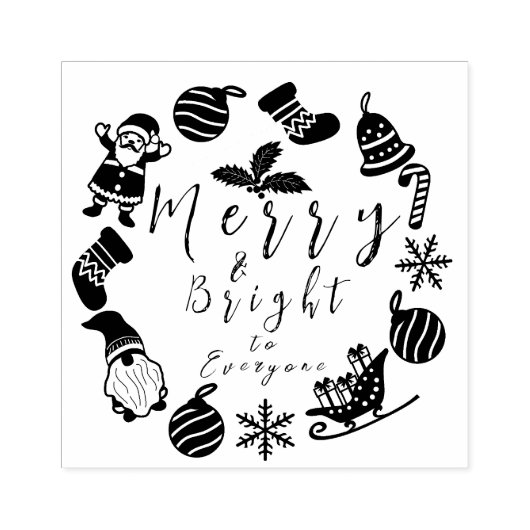 Kerst Rubber Stamp Rubberstempel (Afrduk)