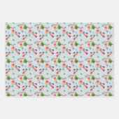 Kerst Rudolph Red Nosed Reindeer Snowmen Inpakpapier Vel (Voorkant 2)