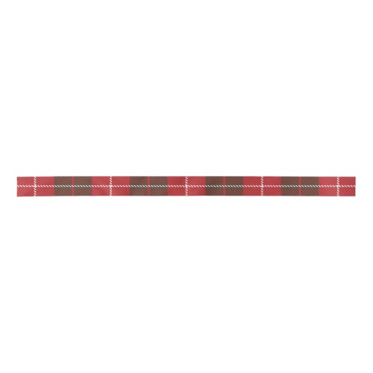 Kerst Rustic Plaid Classic Tartan Lint (Voorkant)
