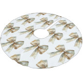 Kerst Rustiek Groen Gouden Boog Kerstboom Rok (Gekanteld)