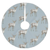 Kerst Rustiek Herten Pine Groen Kerstboom Rok (Voorkant)