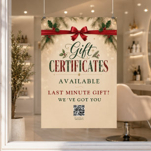 Kerst Salon Cadeaubon Promotie Poster