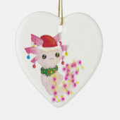 kerst santa axolotl keramisch ornament (Rechts)