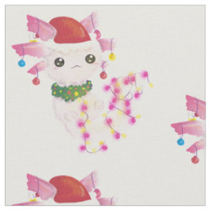 kerst santa axolotl stof