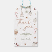 Kerst Santa Baby shower Cadeaulabel (Voorkant)