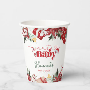 Kerst Santa Baby shower Papieren Bekers