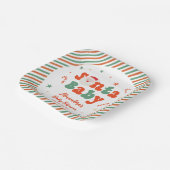 Kerst Santa Baby shower Papieren Bordje (Gebogen)