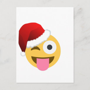 kerst santa claus winnaar emoji feestdagenkaart