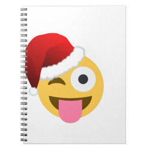 kerst santa claus winnaar emoji notitieboek
